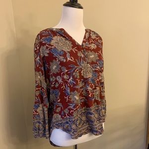 Women’s lucky brand long sleeve blouse